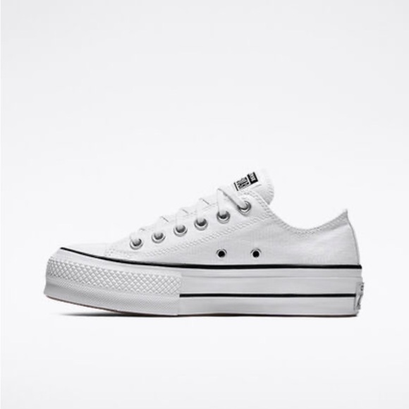 Converse Shoes Sale Chuck Taylor Womens Bright White Lift Sneakers